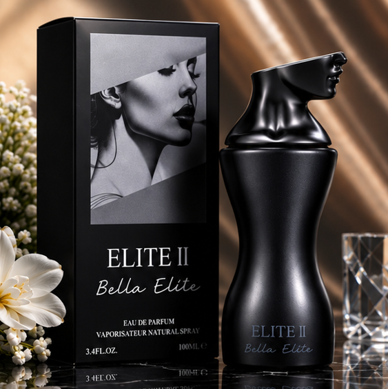 Elite II Bella Elite Eau de Parfum for Women 3.4 Fl Oz (100ml) – Long Lasting Floral Woody Musk Perfume – Elegant Feminine Fragrance Spray for Evening Wear, Date Night &amp; Special Occasions