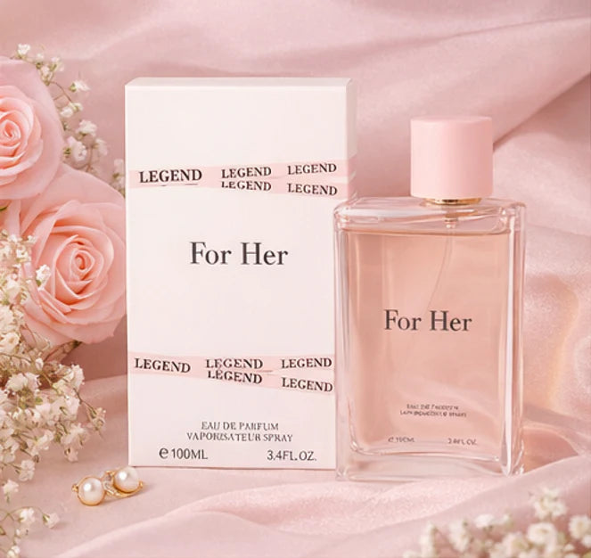 For Her Eau de Parfum for Women – 3.4 oz / 100 ml Long Lasting Perfume – Soft Floral Feminine Fragrance – Elegant Everyday Womens Perfume Spray – Gift Perfume for Her