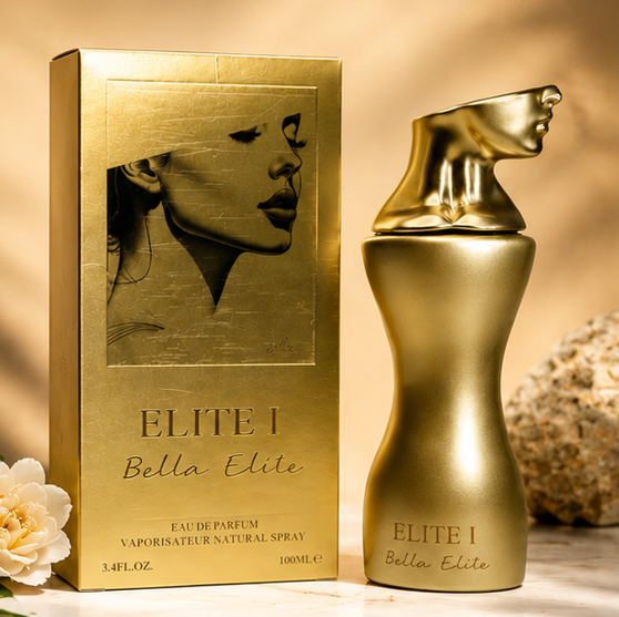 Elite I Bella Elite Eau de Parfum for Women 3.4 Fl Oz (100ml) – Long Lasting Floral Amber Perfume – Elegant Feminine Fragrance Spray for Daily Wear, Evening Events &amp; Special Occasions