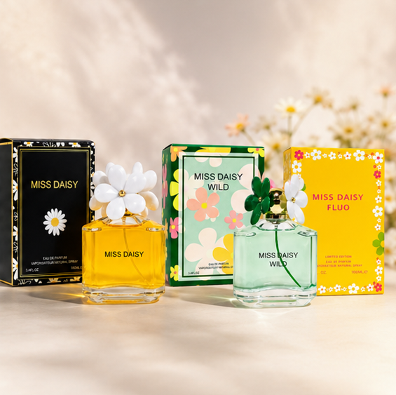 Miss Daisy Perfume Gift Set for Women – Miss Daisy, Miss Daisy Wild &amp; Miss Daisy Fluo Eau de Parfum 3-Pack, Long Lasting Floral Fruity Fragrance Collection, Luxury Women&