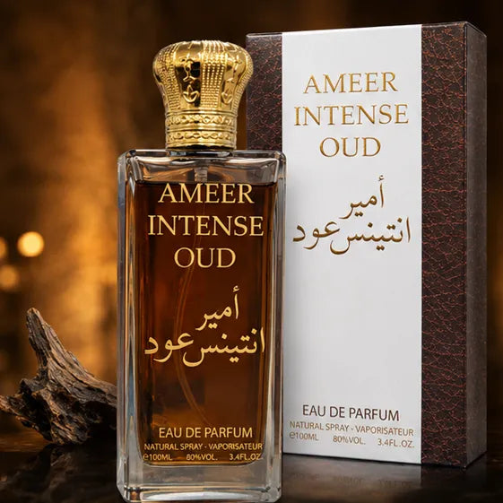 Ameer Intense Oud Eau De Parfum 100ml (3.4 Fl Oz) – Long Lasting Oud Perfume for Men &amp; Women – Luxury Arabian Woody Amber Fragrance Spray