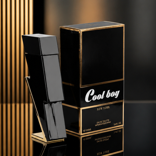 Cool Boy Eau de Toilette for Men, 3.4 Fl Oz (100ml) Long Lasting Fresh Woody Cologne for Men – Masculine Aromatic Fragrance with Citrus, Spice &amp; Warm Woods – Everyday Signature Scent