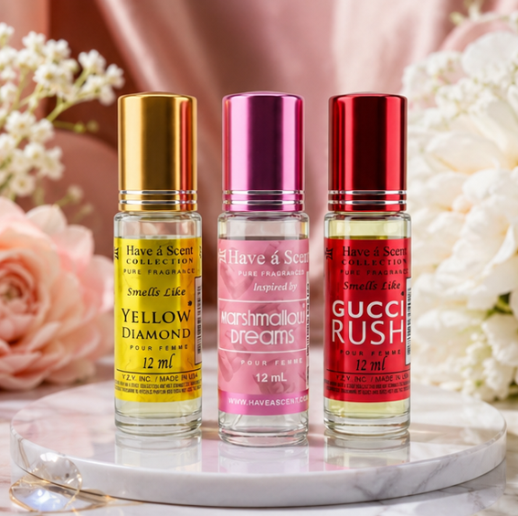 Fruity &amp; Fun Vibrant Perfume Oil Roll-On Bundle - Pack of 3