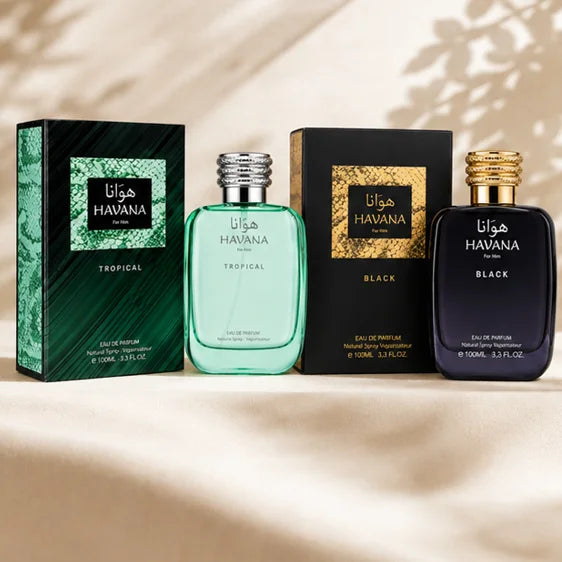 HAVANA Weekend Collection for Men – Black &amp; Tropical Eau de Parfum Gift Set, Long Lasting Men&