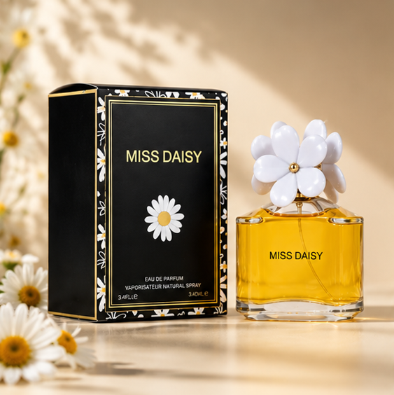 Miss Daisy Eau de Parfum for Women 3.4 Fl Oz (100ml) – Long Lasting Floral Fruity Perfume – Sweet Feminine Fragrance Spray for Daily Wear, Gifts &amp; Special Occasions