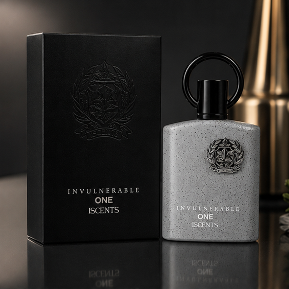 Invulnerable One Eau de Parfum for Men, Long Lasting Woody Aromatic Cologne Spray, Premium Masculine Fragrance with Fresh Citrus, Spicy &amp; Warm Woody Notes, 3.4 Fl Oz (100ml)