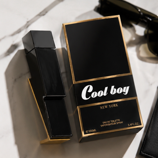 Cool Boy Eau de Toilette for Men, 3.4 Fl Oz (100ml) Long Lasting Fresh Woody Cologne for Men – Masculine Aromatic Fragrance with Citrus, Spice &amp; Warm Woods – Everyday Signature Scent