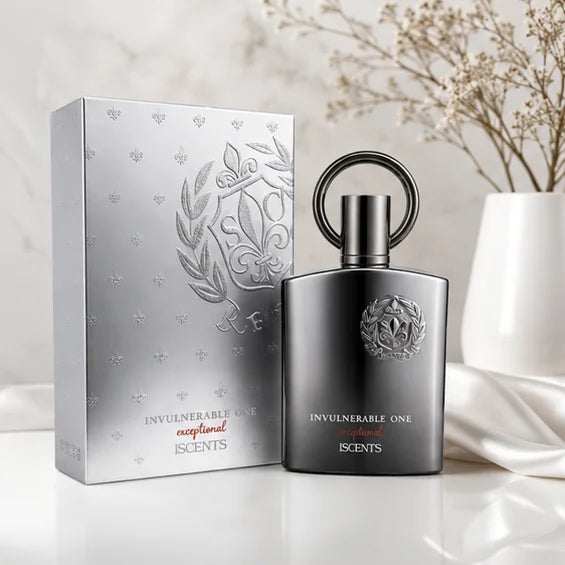 Invulnerable One Exceptional Eau de Parfum for Men, Long Lasting Woody Aromatic Cologne Spray, Premium Fresh Spicy Masculine Fragrance, Luxury Men&