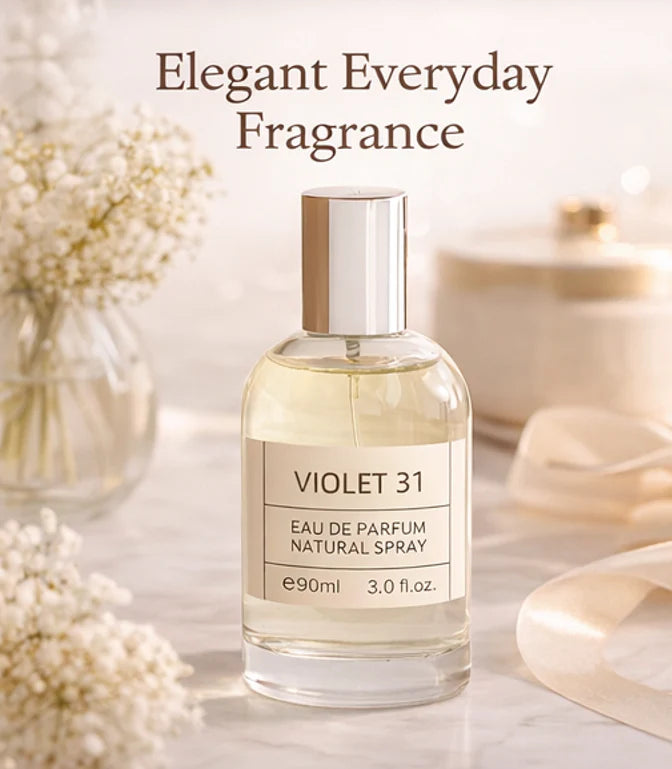 Violet 31 Eau de Parfum for Women – 3.0 oz (90 ml) Floral Violet Perfume Spray, Elegant Long Lasting Feminine Fragrance, Everyday Women&