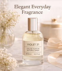 Violet 31 Eau de Parfum for Women – 3.0 oz (90 ml) Floral Violet Perfume Spray, Elegant Long Lasting Feminine Fragrance, Everyday Women's Perfume