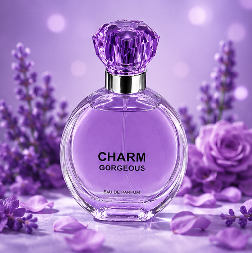 Charm Gorgeous Eau de Parfum for Women 3.3 Fl Oz (100ml) – Long Lasting Floral Fruity Perfume for Women – Sweet Feminine Fragrance with Floral, Vanilla &amp; Musk Notes – Everyday Signature Scent Gift for Women