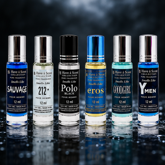 Wholesale Assorted Perfume Oil Roll-On Set – 6 x 12ml Fragrance Oils for Men &amp; Women | Fragrance Oils Set | Long-Lasting