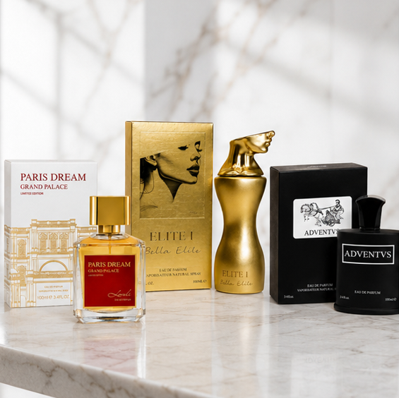 Luxury Perfume Gift Set for Men &amp; Women – Paris Dream Grand Palace, Elite I Bella Elite &amp; Adventvs Eau de Parfum 3-Pack, Long Lasting Premium Fragrance Collection, Luxury Gift Set, 100ml Each