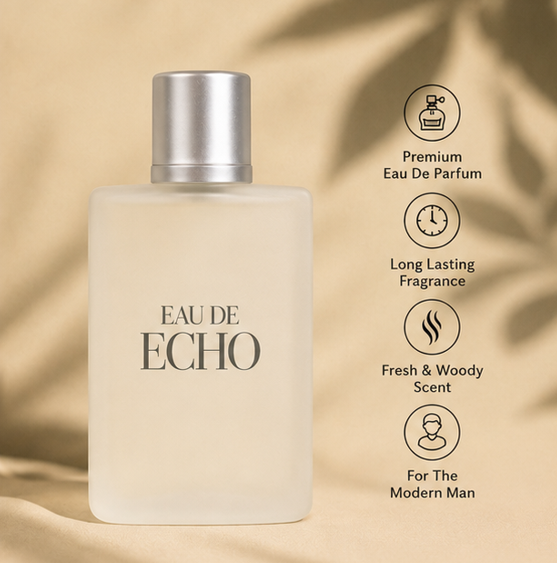 Eau De Echo Pour Homme Eau De Parfum 100ml (3.4 Fl Oz) – Long Lasting Men&