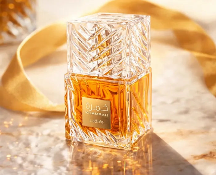 Khamrah Eau de Parfum by Lattafa – 3.4 oz / 100 ml Unisex Perfume – Warm Spicy Vanilla Sweet Fragrance – Long Lasting Luxury Arabian Perfume for Men &amp; Women