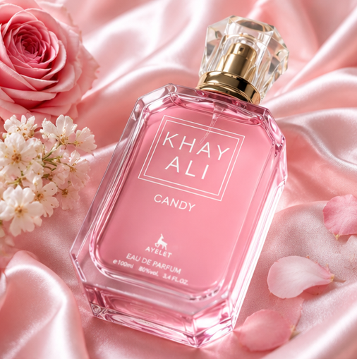 Khayali Candy Eau de Parfum for Women 3.4 Fl Oz (100ml) – Sweet Candy Perfume with Fruity, Sugary, Vanilla &amp; Soft Musk Notes – Long Lasting Women&