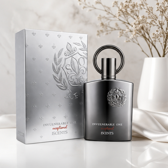 Invulnerable One Exceptional Eau de Parfum for Men, Long Lasting Woody Aromatic Cologne Spray, Premium Fresh Spicy Masculine Fragrance, Luxury Men&