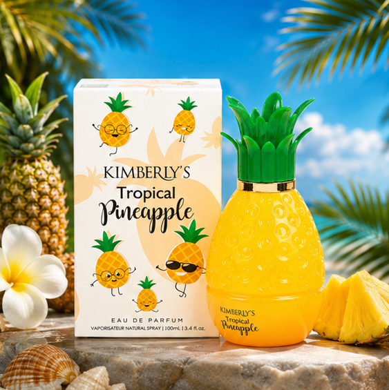 Kimberly’s Fruity Favorites Trio Perfume Gift Set for Women – Sweet Peach, Tropical Pineapple &amp; Sinful Berry Eau de Parfum Collection, Long Lasting Fruity Gourmand Fragrance Bundle, 3 Piece Perfume Set