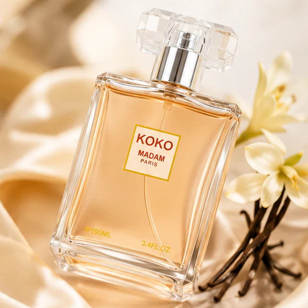 Koko Madam Paris Eau De Parfum for Women 100ml (3.4 Fl Oz) – Long Lasting Floral Amber Perfume Spray for Women – Elegant Feminine Everyday Fragrance