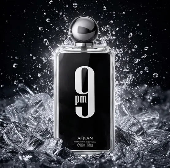 Afnan 9PM Eau de Parfum for Men – 3.4 oz / 100 ml Long Lasting Sweet Vanilla Amber Fragrance – Warm Spicy Night Perfume – Luxury Arabian Cologne for Men
