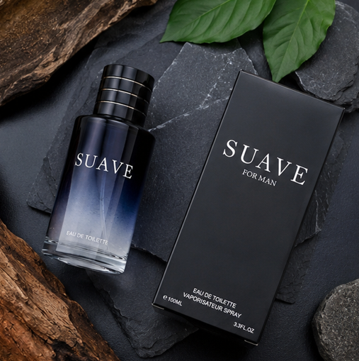 Suave for Man Eau de Toilette 3.4 Fl Oz (100ml) – Long Lasting Fresh Woody Cologne for Men – Masculine Citrus Aromatic Fragrance with Musk &amp; Amber Notes – Everyday Signature Scent for Men