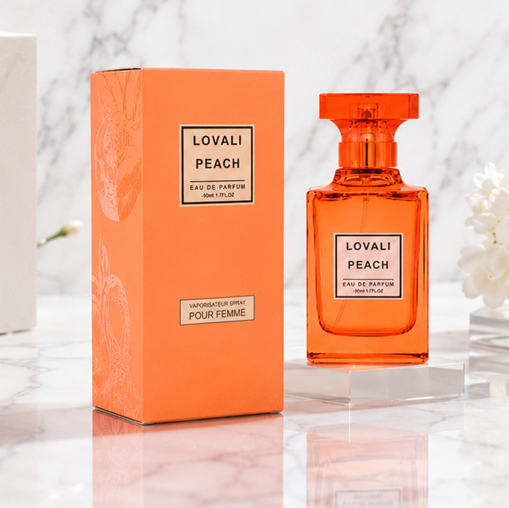 Lovali Peach &amp; Lovali Party Popular Perfume Gift Set for Women – 2 Pack Eau de Parfum Collection – Long Lasting Floral Fruity Sweet Fragrance Spray for Women, Luxury Perfume Gift Set for Her