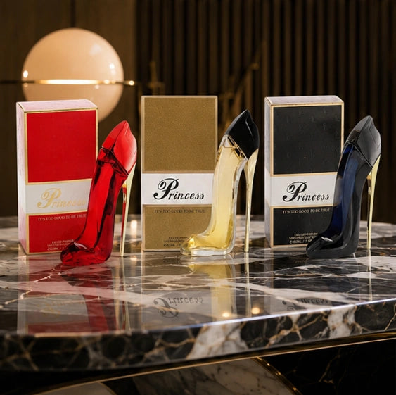 Princess Luxury High Heel Perfume Gift Set for Women – 3 Piece Eau de Parfum Bundle, Red, Gold &amp; Black Long Lasting Floral, Oriental &amp; Warm Gourmand Fragrance Collection, Women&