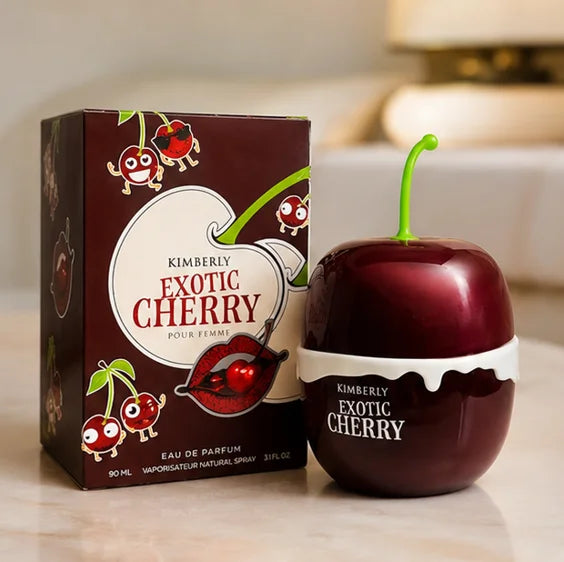 Kimberly Exotic Cherry Eau de Parfum for Women 3.0 Fl Oz (90ml) – Long Lasting Sweet Cherry Fruity Gourmand Floral Perfume – Luxury Women&