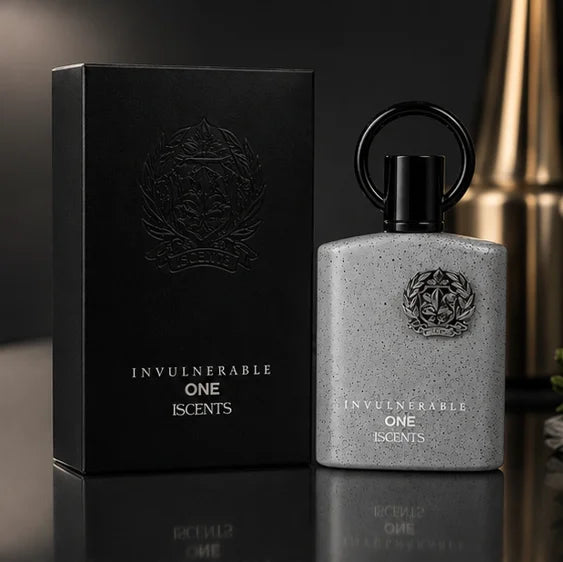 Invulnerable One Eau de Parfum for Men, Long Lasting Woody Aromatic Cologne Spray, Premium Masculine Fragrance with Fresh Citrus, Spicy &amp; Warm Woody Notes, 3.4 Fl Oz (100ml)