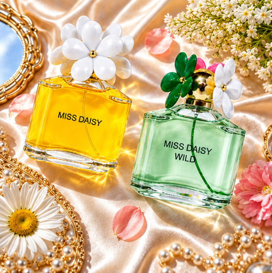 Miss Daisy &amp; Miss Daisy Wild Perfume Gift Set for Women – 2 Pack Eau de Parfum Collection 3.4 Fl Oz (100ml Each) – Long Lasting Floral Fruity Fragrance Spray for Women, Gift Set for Her