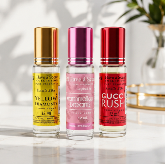 Fruity &amp; Fun Vibrant Perfume Oil Roll-On Bundle - Pack of 3
