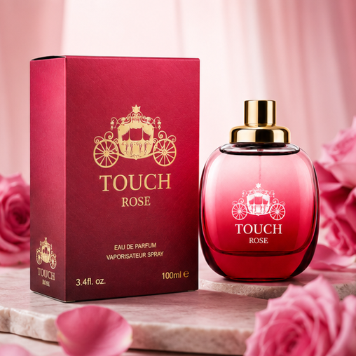 Paradise Park &amp; Touch Rose Perfume Gift Set for Men &amp; Women – 2 Pack Eau de Parfum Fragrance Collection, Long Lasting Woody Fresh &amp; Floral Rose Perfumes, Luxury Fragrance Gift Set, 100ml Each