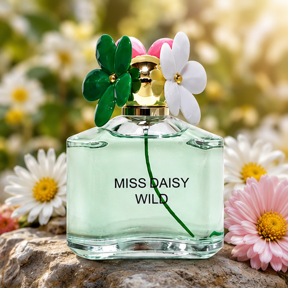 Miss Daisy Wild Eau de Parfum for Women 3.4 Fl Oz (100ml) – Long Lasting Floral Green Perfume – Fresh Feminine Fragrance Spray for Everyday Wear &amp; Special Occasions
