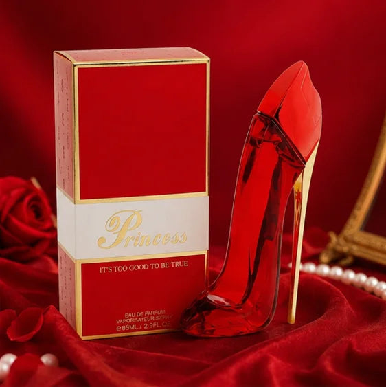 Princess Red &amp; Gold High Heel Perfume Gift Set for Women – 2 Piece Eau de Parfum Bundle, Long Lasting Floral Oriental &amp; Warm Gourmand Fragrance Collection, Luxury Women&