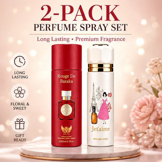 Women’s Perfume Body Spray 2 Pack – Long Lasting Fragrance Set – Floral &amp; Sweet Elegant Scents