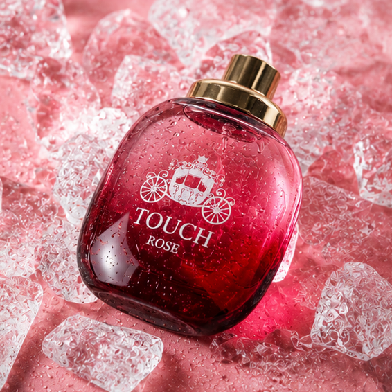 Touch Rose Eau de Parfum for Women 3.4 Fl Oz (100ml) – Long Lasting Rose Floral Perfume – Elegant Feminine Fragrance Spray for Daily Wear, Date Night &amp; Special Occasions