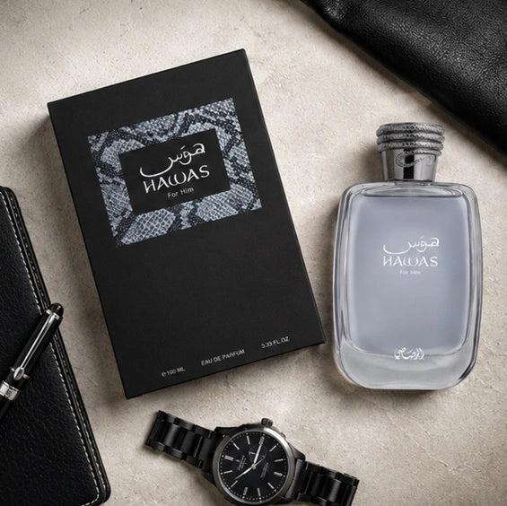 Rasasi Hawas for Him Eau de Parfum – Long-Lasting Fresh Aquatic Men&