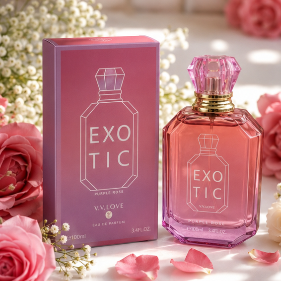 Purple Rose Eau de Parfum for Women 100ml / 3.4 Fl Oz – Elegant Floral Fragrance Perfume Spray for Everyday Wear, Special Occasions &amp; Gift Giving