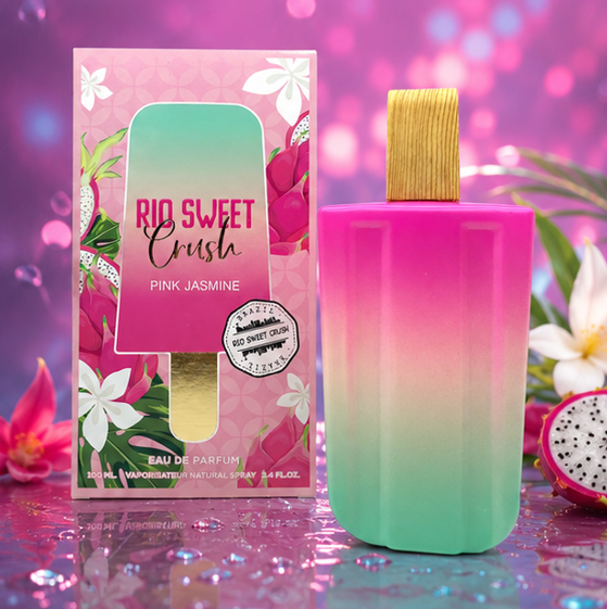 Rio Sweet Crush Pink Jasmine Eau de Parfum for Women 3.4 Fl Oz (100ml) – Tropical Fruity Floral Perfume, Long Lasting Women&