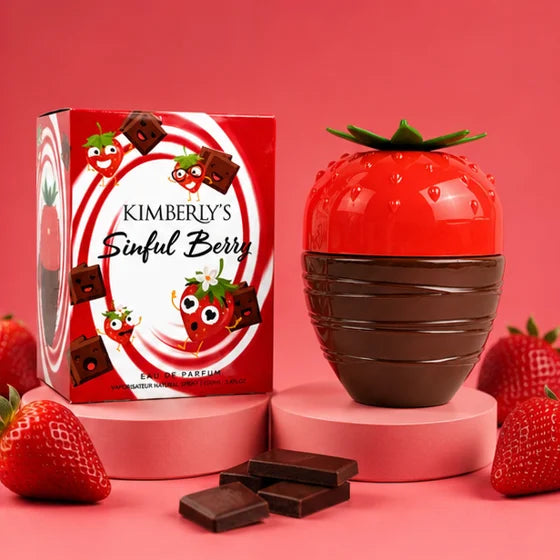 Kimberly Fruity Perfume Gift Set for Women – Exotic Cherry, Sweet Cherry, Sweet Peach, Tropical Pineapple &amp; Sinful Berry 5 Piece Long Lasting Eau de Parfum Collection