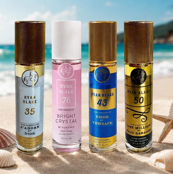 Perfume Gift Set for Men &amp; Women – 4 Pack Eau De Toilette Spray – Long Lasting Fragrance Collection – Floral, Fruity, Fresh, Woody &amp; Warm Scents – 1.0 Fl Oz (30 mL) Each