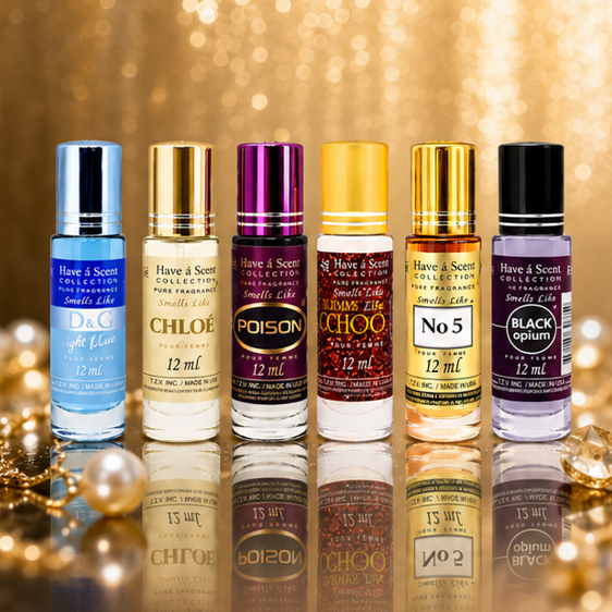Women’s Assorted Fragrance Oil Set – 6 x 12ml Roll-On Fragrance Oils | Long-Lasting
