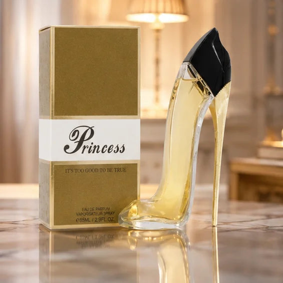 Princess Luxury High Heel Perfume Gift Set for Women – 3 Piece Eau de Parfum Bundle, Pink, Gold &amp; Red Long Lasting Floral, Oriental &amp; Gourmand Fragrance Collection, Women&