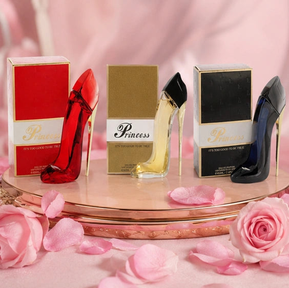 Princess Luxury High Heel Perfume Gift Set for Women – 3 Piece Eau de Parfum Bundle, Red, Gold &amp; Black Long Lasting Floral, Oriental &amp; Warm Gourmand Fragrance Collection, Women&