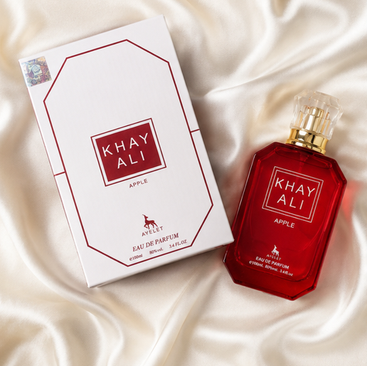 Khayali Apple Eau de Parfum for Women &amp; Men, 3.4 Fl Oz (100ml) – Fruity Apple Fragrance with Sweet Floral &amp; Warm Musk Notes – Long Lasting Unisex Perfume for Daily Wear and Special Occasions