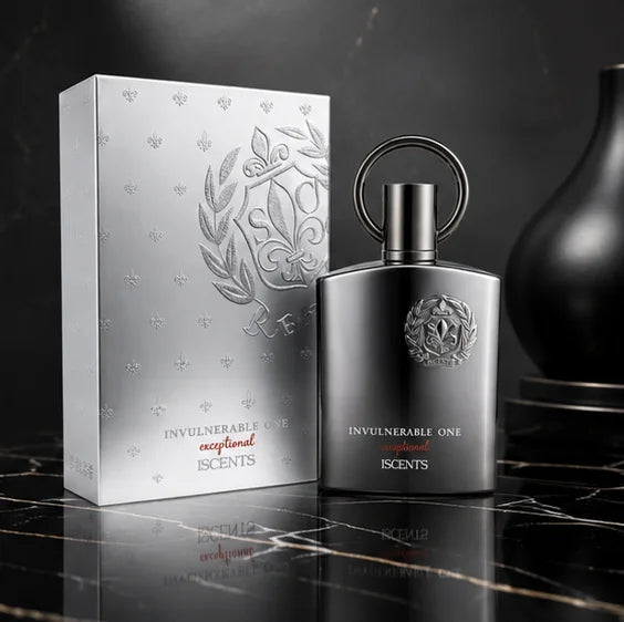 Invulnerable One Exceptional Eau de Parfum for Men, Long Lasting Woody Aromatic Cologne Spray, Premium Fresh Spicy Masculine Fragrance, Luxury Men&