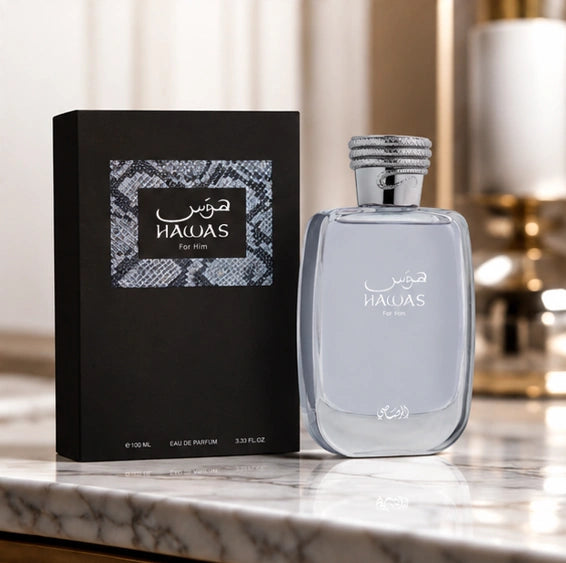 Rasasi Hawas for Him Eau de Parfum – Long-Lasting Fresh Aquatic Men&