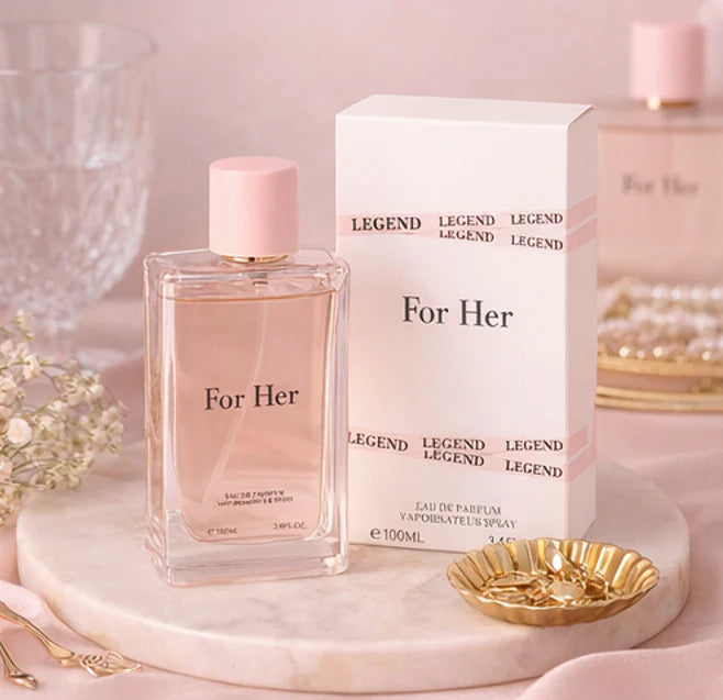 For Her Eau de Parfum for Women – 3.4 oz / 100 ml Long Lasting Perfume – Soft Floral Feminine Fragrance – Elegant Everyday Womens Perfume Spray – Gift Perfume for Her