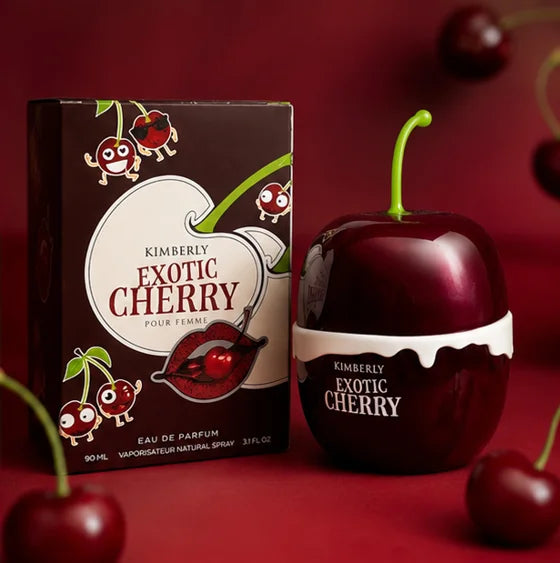 Kimberly Exotic Cherry Eau de Parfum for Women 3.0 Fl Oz (90ml) – Long Lasting Sweet Cherry Fruity Gourmand Floral Perfume – Luxury Women&