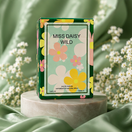 Miss Daisy Wild Eau de Parfum for Women 3.4 Fl Oz (100ml) – Long Lasting Floral Green Perfume – Fresh Feminine Fragrance Spray for Everyday Wear &amp; Special Occasions